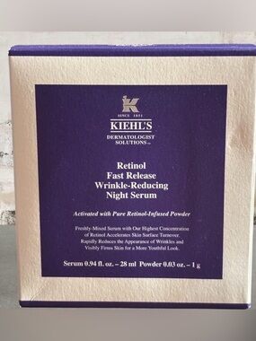 NIB Kiehl's Retinol Fast Release Wrinkle-Reducing Night Serum - 0.94oz
